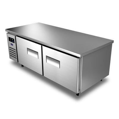银都商用保鲜工作台工程款厨房烘培冷冻双温立式速冻冰柜 直冷工作台全冷冻(-6℃~-18℃)长1.2×宽0.8×高0.8
