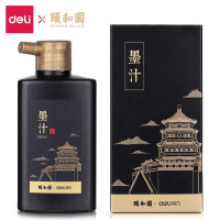 得力(deli)74324 颐和园文房四宝毛笔 墨汁 100ml 24瓶