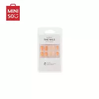 名创优品 (miniso) 芭比无痕指甲片美甲贴片贴纸ins 24片装[佳人]