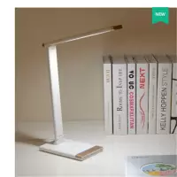 Lian联创DF-LP005M智能无线充电台灯触摸开关 无极调光台灯 白色(HD)