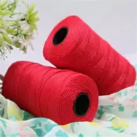 纯如(Chunru) TYE-1 红色冰丝线 2毫米线粗 0.1千克/卷