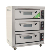 上海红联三层六盘普通款多功能电烤箱商用多层大容量烘焙烤炉披萨蛋糕面包烤箱