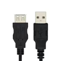 酷比客LCCPUSB3AMAF USB数据线延长线 USB加长线 黑色 2.0 1.5米