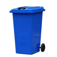天意州 加厚铁桶 带盖铁皮垃圾桶 大号带轮 360L 计价单位:个