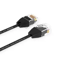 胜为超六类网线CAT6A千兆万兆网络非屏蔽八芯双绞成品线家用跳线1米黑 LC-9010G