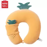 名创优品 (miniso) 水果系列-菠萝 创意玩偶 U型枕