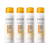 高姿(COGI)多效倍护美白防晒喷雾spf50+PA+++120ml*4瓶装面部学生防水防晒霜女全身防紫外线隔离