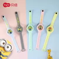 贝纽 小黄人 发光驱蚊防蚊手环 婴幼儿儿童夏季防蚊驱蚊手带 成人宝宝防叮咬随身防蚊神器 联名款青色1个