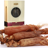 不老森 无糖全须红参整支150克 大支全须红参片 东北吉林长白山特产可泡茶煲汤木盒礼盒装 顺丰送礼自用滋补