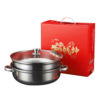 企业专享 乐厨 不锈钢双层蒸锅(无耳)起订量20