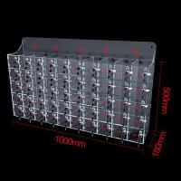 五十门手机柜亚克力透明手机存放保管柜简易寄存柜带锁收纳箱