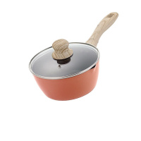 " 乐扣乐扣 LOCK&LOCK 奶锅电磁炉燃气奶锅宝宝婴儿辅食锅热牛奶泡面红色小奶锅18cm CAS1816YRED