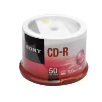索尼(SONY) CD-R 空白 700MB CD刻录盘 (50张/桶)-(桶)