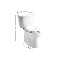 马桶坐便器305mm