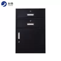 永格矮柜储物柜文件资料档案收纳柜抽屉式铁皮办公桌下小柜子常规款