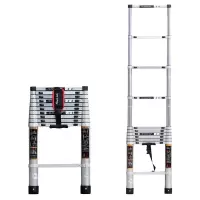 全铝伸缩梯竹节梯伸缩折叠梯家用多功能便携升降梯工程楼梯铝合金7.1米直梯