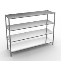 厨房平板不锈钢货架商用家用置物架收纳落地架多层杂物架子 五层120*50