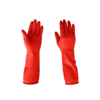 清清美家用乳胶手套(红色)38CM/L号