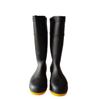 丽泰黄底黑帮高帮雨靴(牛筋底/耐油耐酸碱)