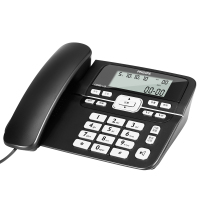 电话机有线双接口免装电池固定商务座机