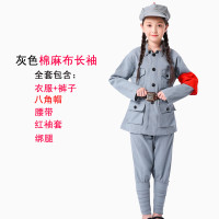 兰洁尔 儿童演出服装 棉麻套装