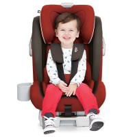 英国Joie巧儿宜汽车儿童安全座椅isofix硬接口9个月-12岁盖世战神中国红