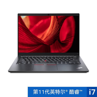 联想ThinkPad E14(08CD)商用 英特尔酷睿i7 14英寸笔记本电脑(I7-1165G7 16G 512SSD 2G独显 FHD 金属)BK
