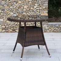 迅众户外藤椅三件套阳台小桌椅庭院简约现代滕椅腾编茶几休闲椅