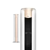 美的(Midea)KFR-72LW/N8MWA1 空调 变频 新一级能效 立式圆柱柜机 客厅无风感超静音 智能家用