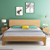 实木床 现代简约双人床 1.5米 单位:张