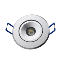 三棵松 LED射灯 展柜衣柜酒柜KTV开孔彩色天花灯 白光 小透镜小射灯 1w(孔45)