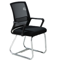 办公椅电脑椅弓形椅黑框网布款简约椅子 JA001 单位:把