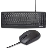 联想(Lenovo)KM102有线键鼠套装 办公键鼠套装 电脑笔记本键盘 全尺寸 轻薄有线键鼠套装