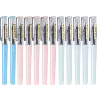白雪(snowhite)X88可换笔芯直液式速干走珠笔0.38mm黑色12支/盒