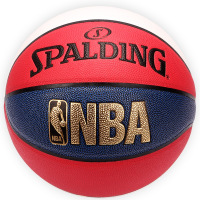 斯伯丁(SPALDING)篮球经典炫彩NBA蓝球74-655Y掌控7号球PU