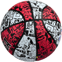 斯伯丁(SPALDING)7号橡胶花色篮球NBA室外耐磨训练蓝球 83-574Y