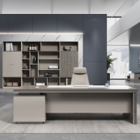 迅众 办公桌1800*800*750mm 老板桌简约现代总裁桌办公室家具广东轻奢经理大班台主管桌