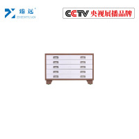 臻远工程图纸柜收纳柜 咖白色1号单节柜