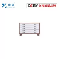 臻远工程图纸柜收纳柜 咖白色1号单节柜
