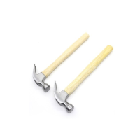 铁锤子工地用羊角锤五金铁锤工具小锤子家用木工装修锤木柄一体