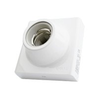 公牛LED灯泡球泡灯座 E27螺口灯头底座86型 开关插座面板明装插座灯座G09Z101A e27灯泡底座(不含灯泡)