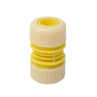 塑料水管接头软水管快速接头 蛇皮管直接头 6分活接黄色(20mm)
