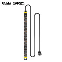突破(M&G)07TG131201 机柜PDU插座/12位10A 多用插孔/16A输入/竖装上进线右侧安装/PDU
