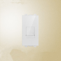 鸿雁 120型开关插座模块自由组合家用FC120白模块 电脑模块 5只装