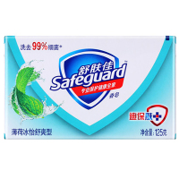 舒肤佳(Safeguard )薄荷冰怡舒爽型香皂 125克 72块/箱
