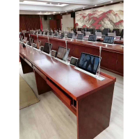 嘉益华 JH-CK614条形台 条形桌培训桌会议桌学习桌贴纸 1400*400*760 红胡桃色 单位:张