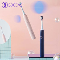 素士(SOOCAS)V1电动牙刷 成人口腔护理 声波智能震动便携巧小电动牙刷 蓝色