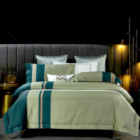 金丝莉(kintheri) 至尊全棉贡缎套件 被套200×230cm 床单245×250cm 枕套48×74cm×2