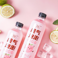 赞物 桃气泡泡(白桃味苏打气泡水汽水)500ml/瓶*9