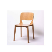 迪美X-B-C25白橡木木皮餐椅 白橡色